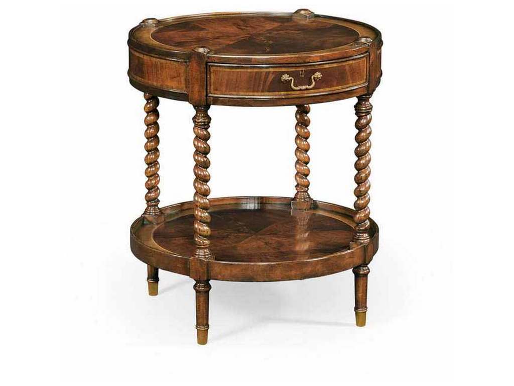 Jonathan Charles 492399-MAH Regency Mahogany Round Side Table