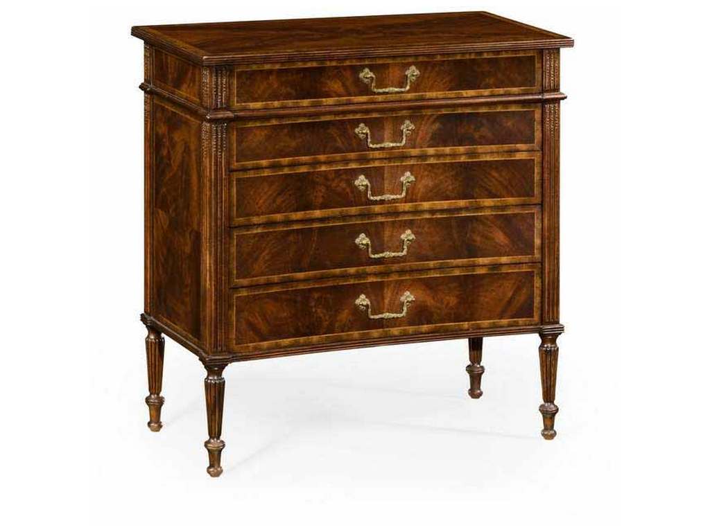 Jonathan Charles 493089-MAH Buckingham Mahogany Chest of Drawers with Concave Profile