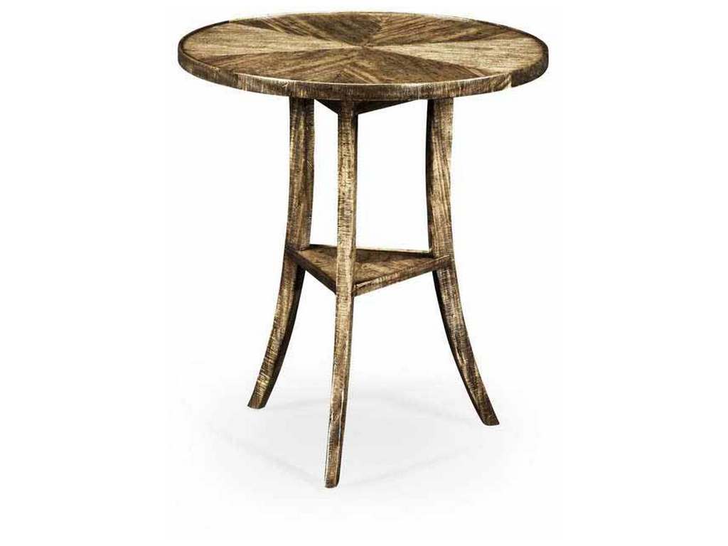 Jonathan Charles 491022-DTM Casual Round Lamp Table Jonathan Charles 491022-DTM Casual Round Lamp Table