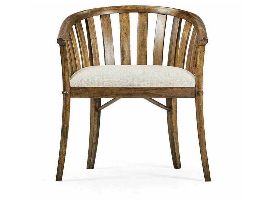 Jonathan Charles 491047-AC-DTM-F400 Casual Tub Upholstered Arm Chair