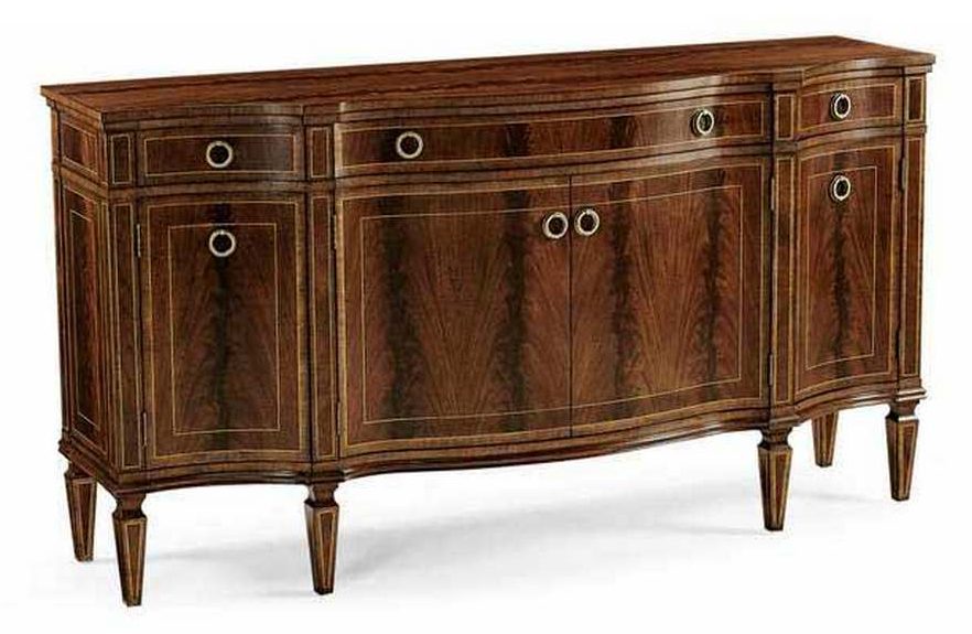 Jonathan Charles 494662-MAH Buckingham Serpentine Mahogany Sideboard Jonathan Charles 494662-MAH Buckingham Serpentine Mahogany Sideboard