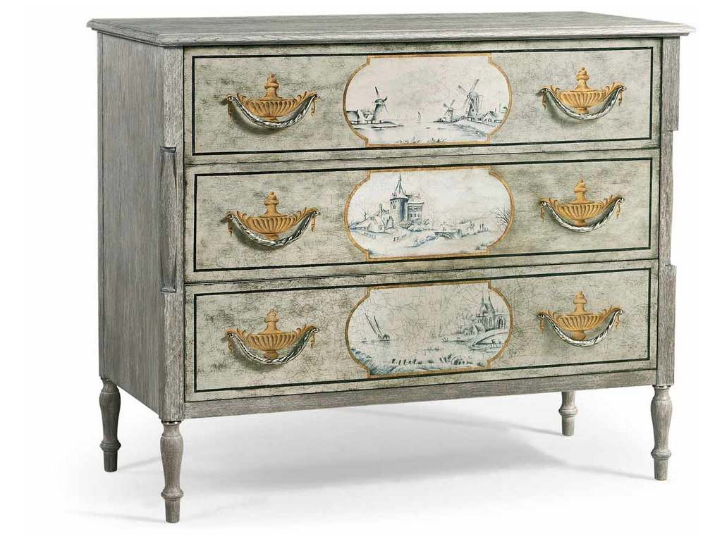 Jonathan Charles 007-1-901-OCB JC Traditional Morningside Chest of Drawers