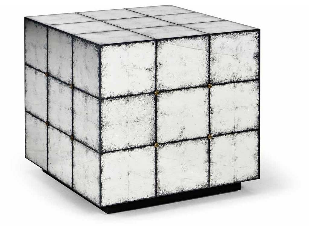 Jonathan Charles 007-3-BN2-EGL Luna Square End Table