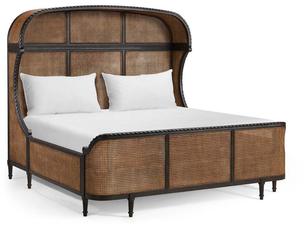 Jonathan Charles 007-1-131-EBO  Tangiers King Shelter Bed