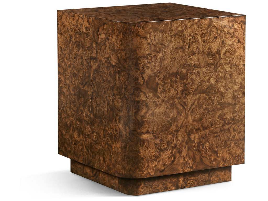 Jonathan Charles 007-3-BN0-WBL Jacques Radius End Table