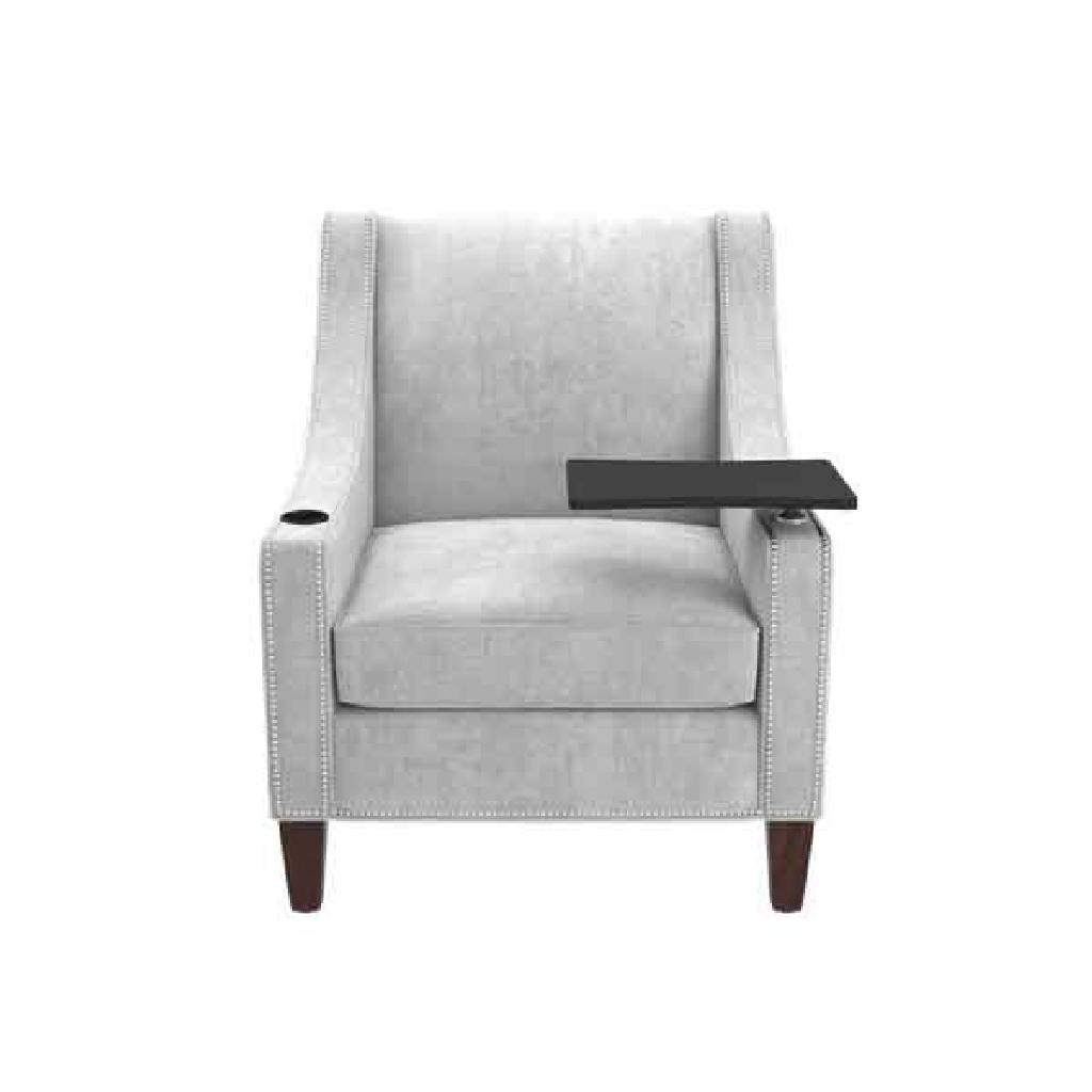 Kellex HC09333-05TPRCL Lidia Chair Right Facing Tablet Top Power Source Left Facing Cup Holder