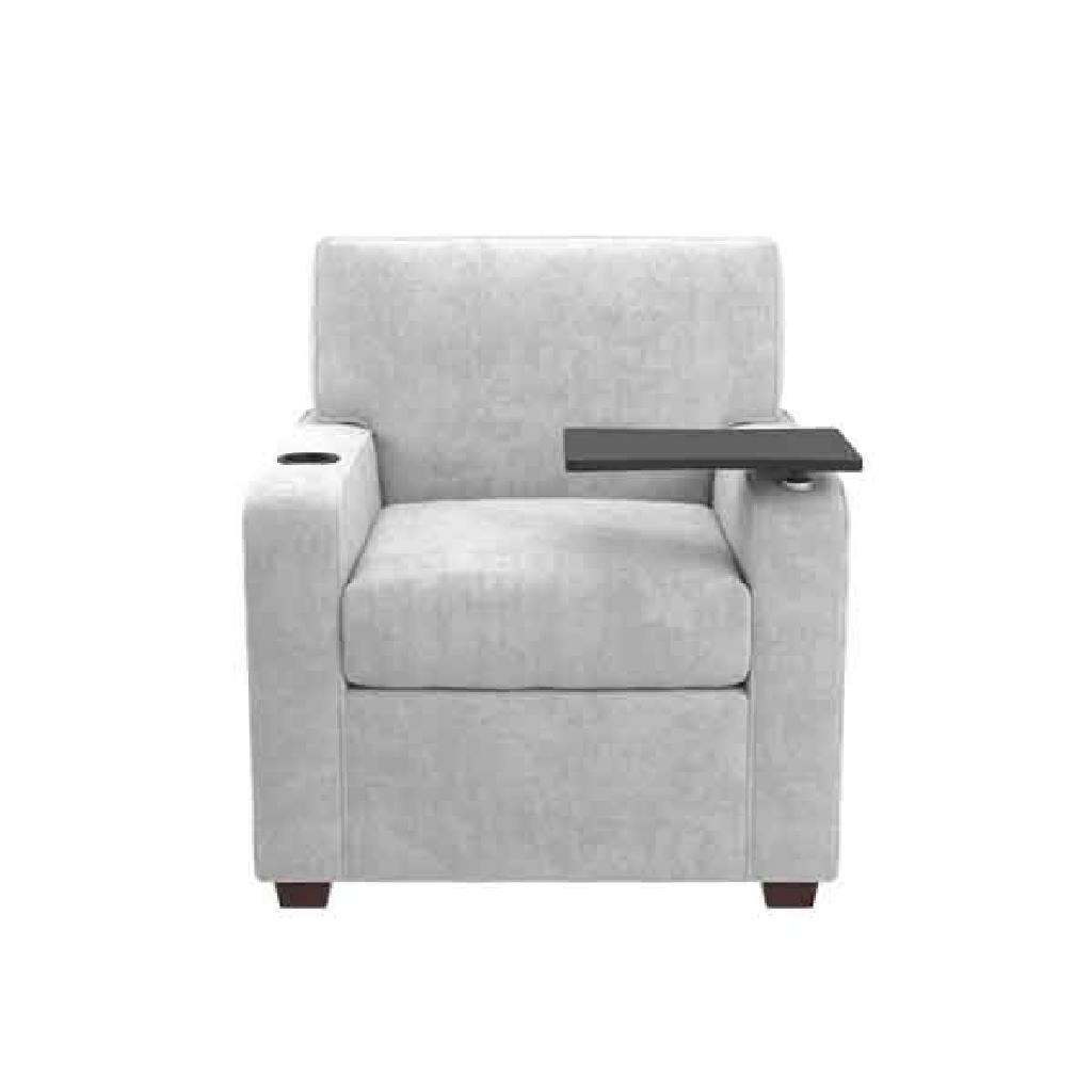 Kellex HC09472-05TPRCL Watson Chair Right Facing Tablet Top And Power Source with Left Facing Cup Holder