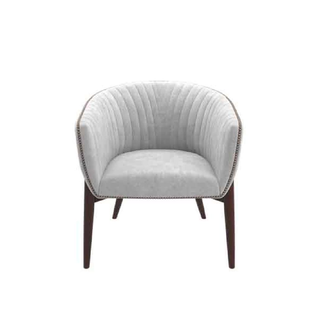 Kellex HC09576-05 Moira Arm Chair With Channeling with Nail Head