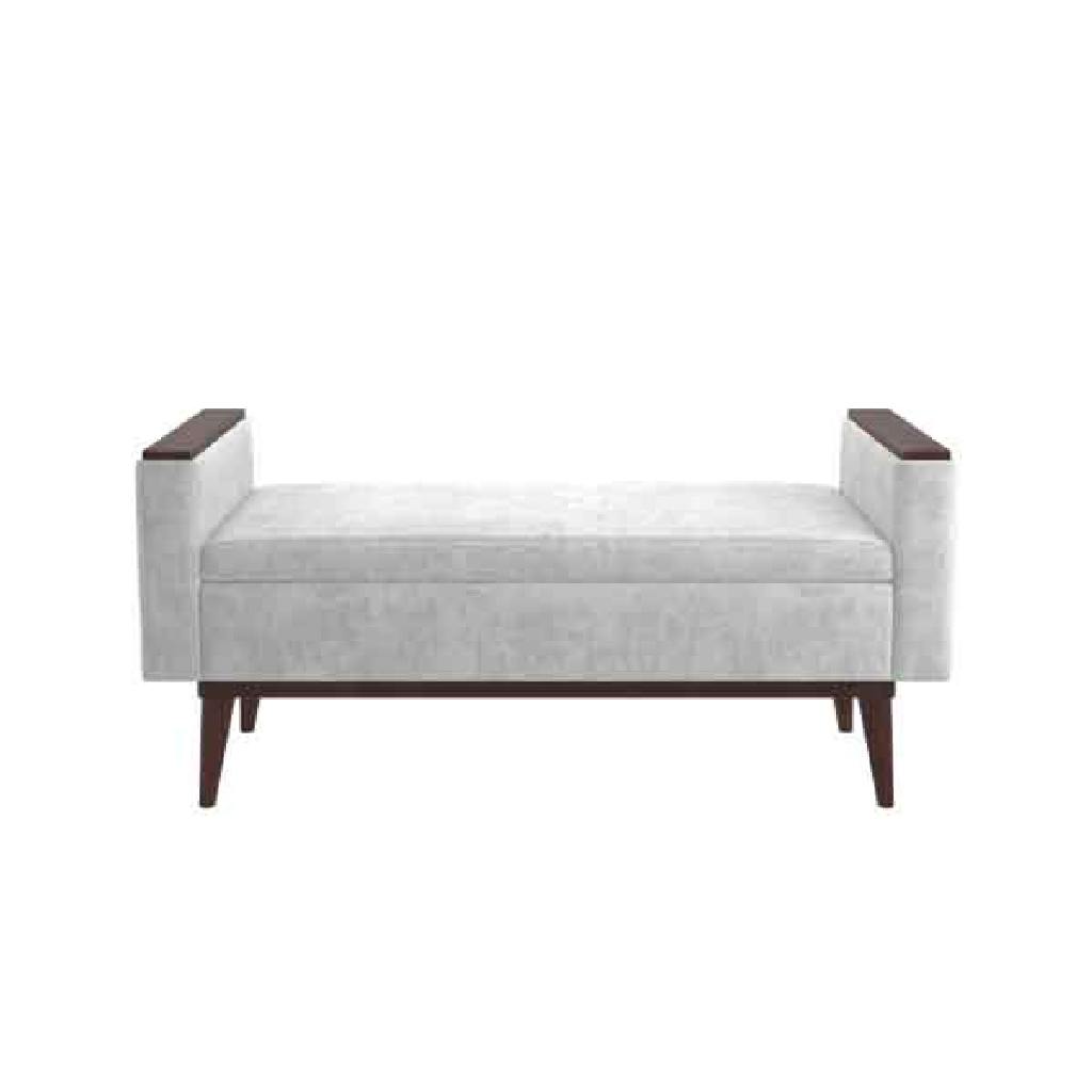 Kellex HC09660-15 Shiloh Bench With Wood Arm Caps