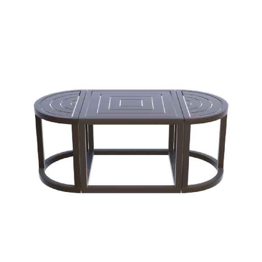 Kellex OD-HC09675-21V Grove Outdoor Oval Cocktail Table
