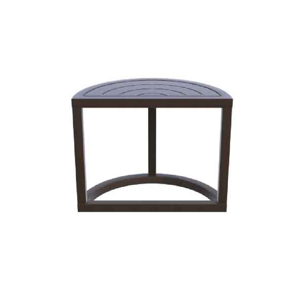 Kellex OD-HC09675-31R Grove Outdoor Crescent End Table