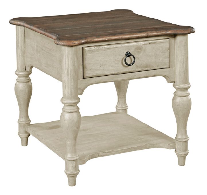 Kincaid 75-021 Weatherford End Table Cornsilk