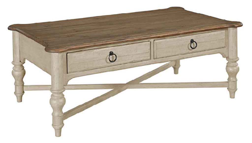 Kincaid 75-023 Weatherford Cocktail Table Cornsilk
