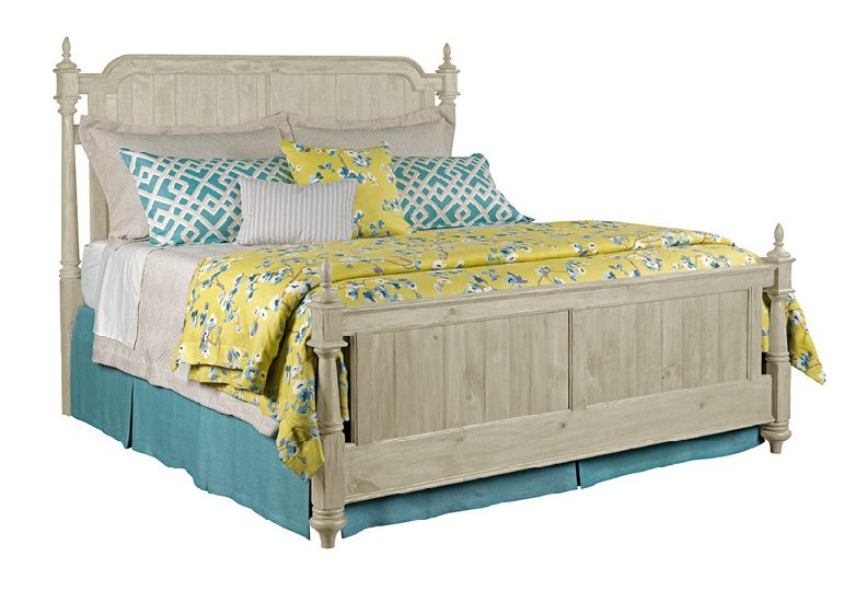 Kincaid Furniture 75-135P Weatherford Westland Bed Queen Cornsilk