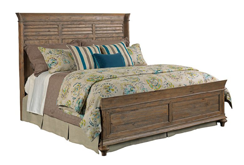 Kincaid 76-131P Weatherford Shelter Bed King Heather