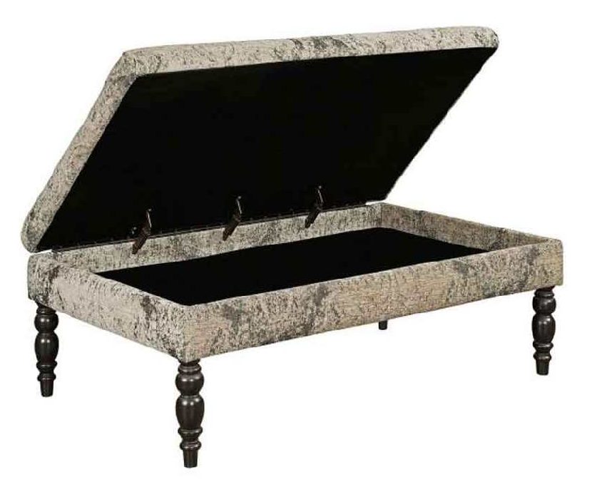 Kincaid UPH-OTT2-S1 Large Cocktail Ottoman Turned Leg Storage