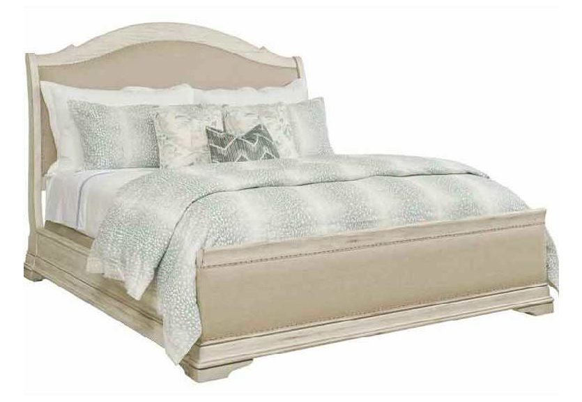 Kincaid 020-323P Selwyn Kelly Upholstered Sleigh Queen Bed Complete