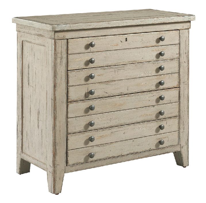 Kincaid 111-401 Acquisitions Brimley Map Drawer Bachelors Chest Cameo Finish