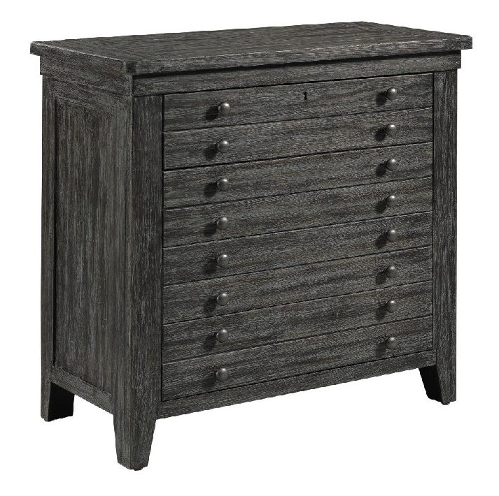 Kincaid 111-400 Acquisitions Brimley Map Drawer Bachelors Chest Raven Finish