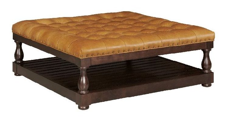 Kincaid UPH-138-03L Copeland Leather Cocktail Ottoman