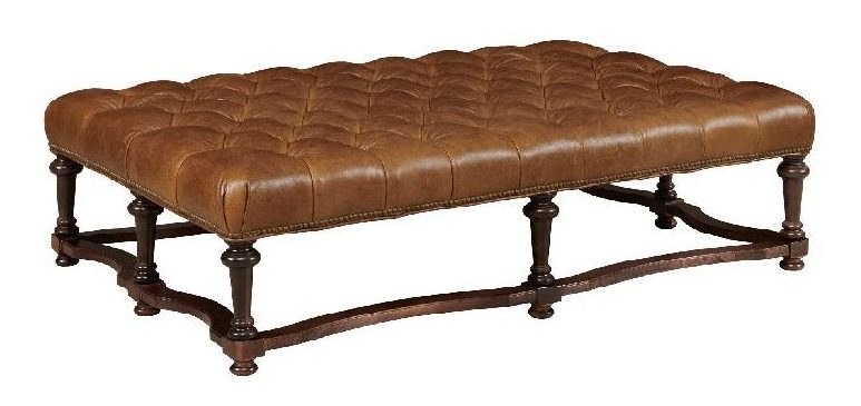 Kincaid UPH-146-03L Delaney Leather Cocktail Ottoman