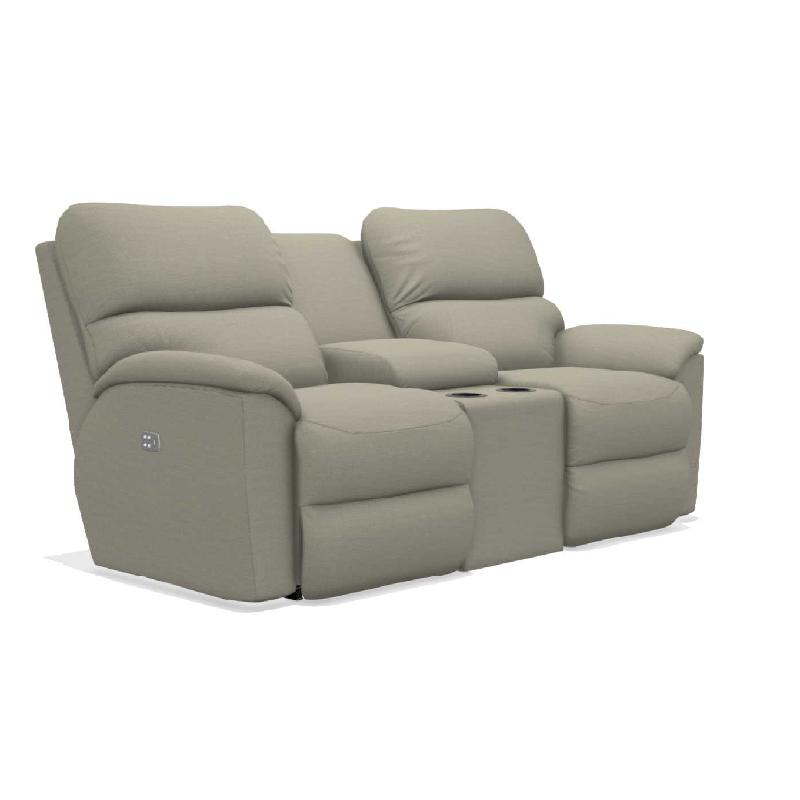 Lazboy 49U727 Brooks Power Reclining Loveseat with Headrest and Console