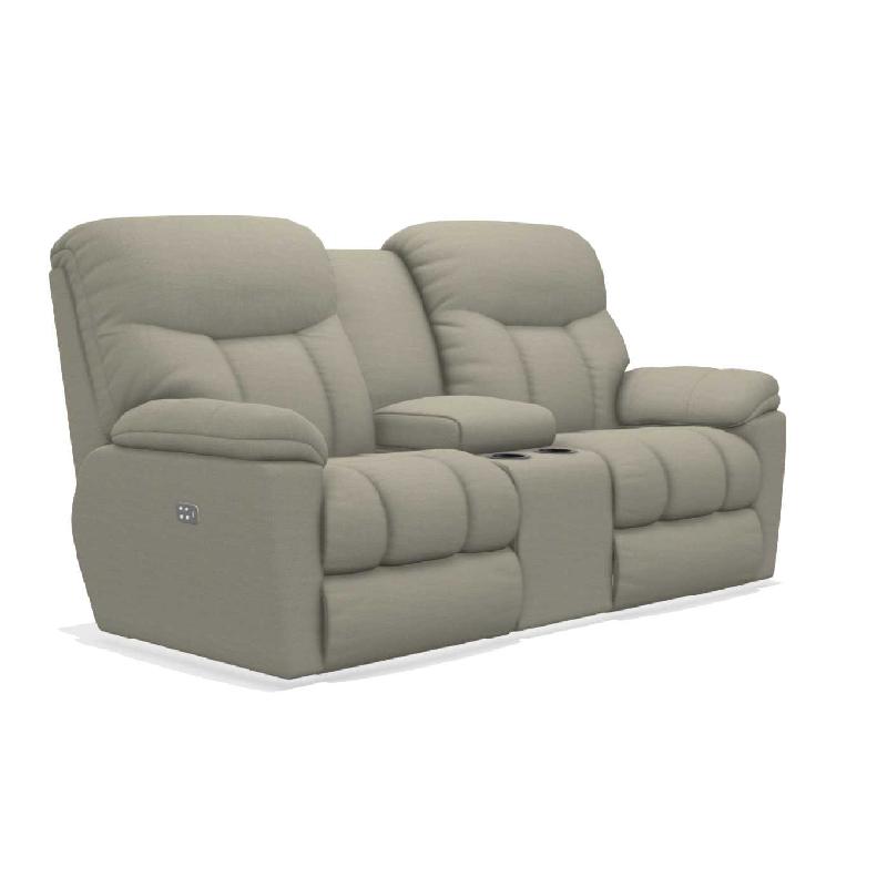 Lazboy 49U766 Morrison Power Reclining Loveseat with Headrest and Console