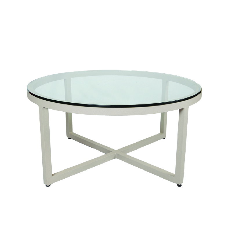 Lane Venture 455-63 Contempo Round Cocktail Table Glass Top
