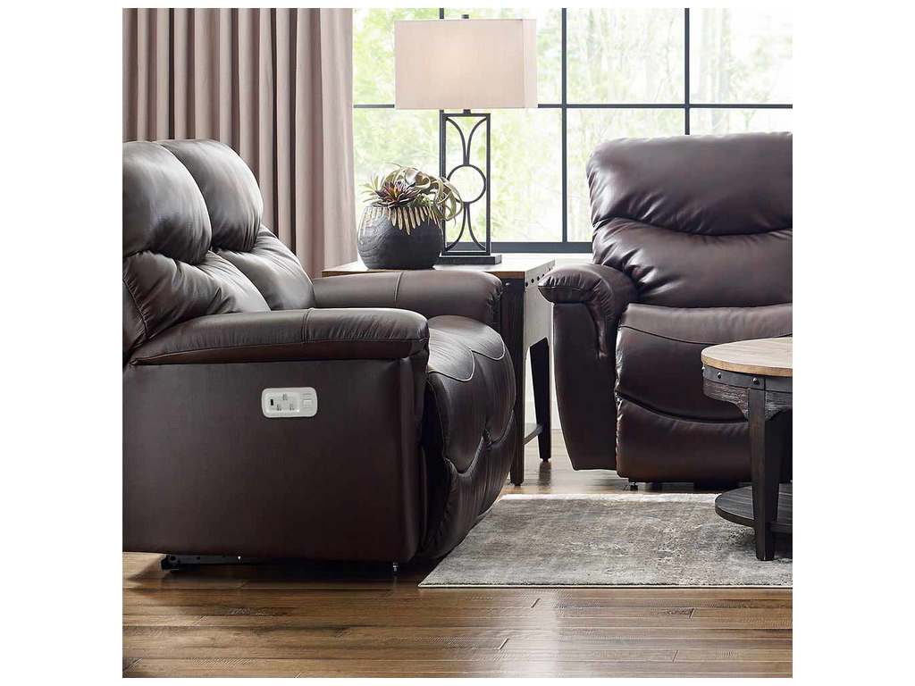 Lazboy U48521  James Power Reclining Loveseat with Headrest