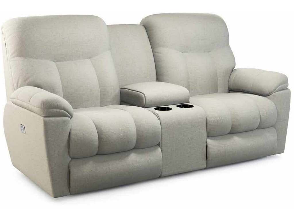Lazboy U49766  Morrison Power Reclining Loveseat with Headrest and Console