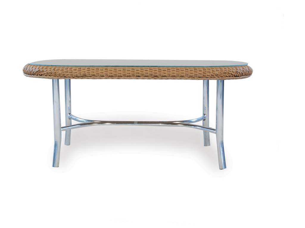 Lloyd Flanders 86147 Universal Loom 43 Inch Oval Cocktail Table