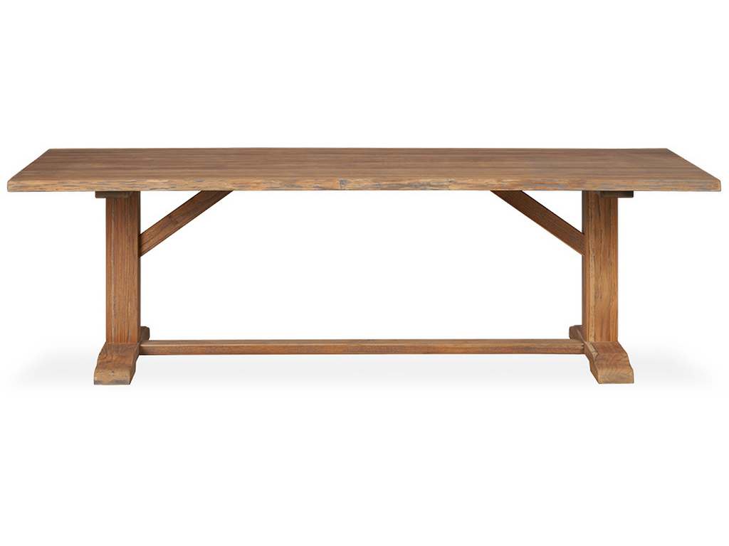 Lloyd Flanders 286097 Teak 99 Inch Rectangular Live Edge Dining Table