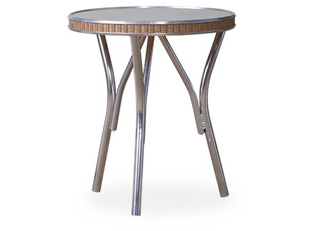 Lloyd Flanders 124043 All Seasons Round End Table with Reversible Glass