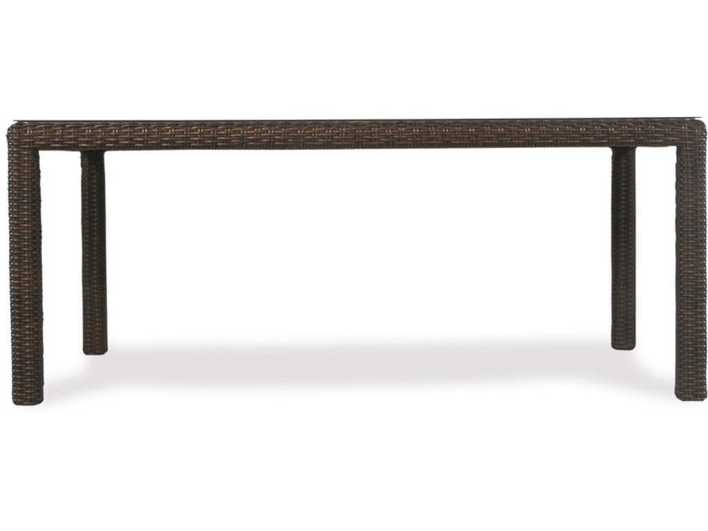 Lloyd Flanders 298072 Mesa 72 Inch Rectangular Umbrella Dining Table