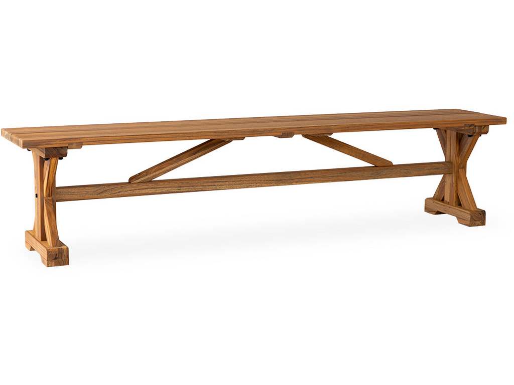 Lloyd Flanders 286127 Teak 79 Inch Dining Bench