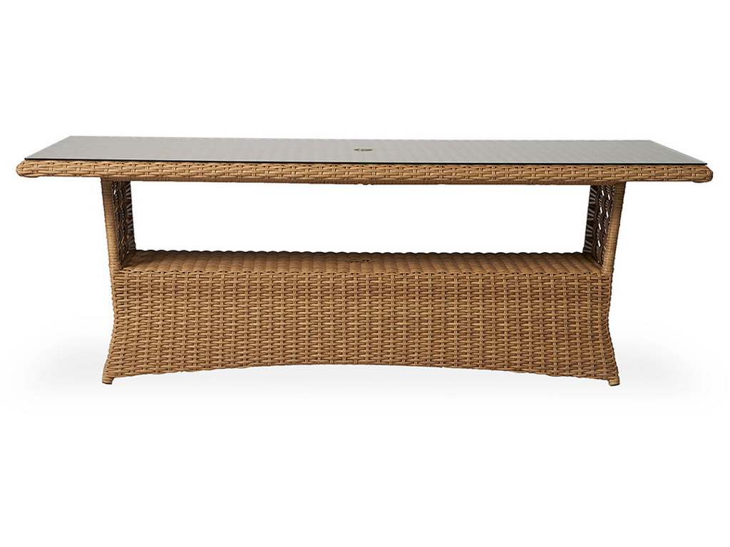 Lloyd Flanders 331084 Magnolia 84 Inch Rectangular Umbrella Dining Table