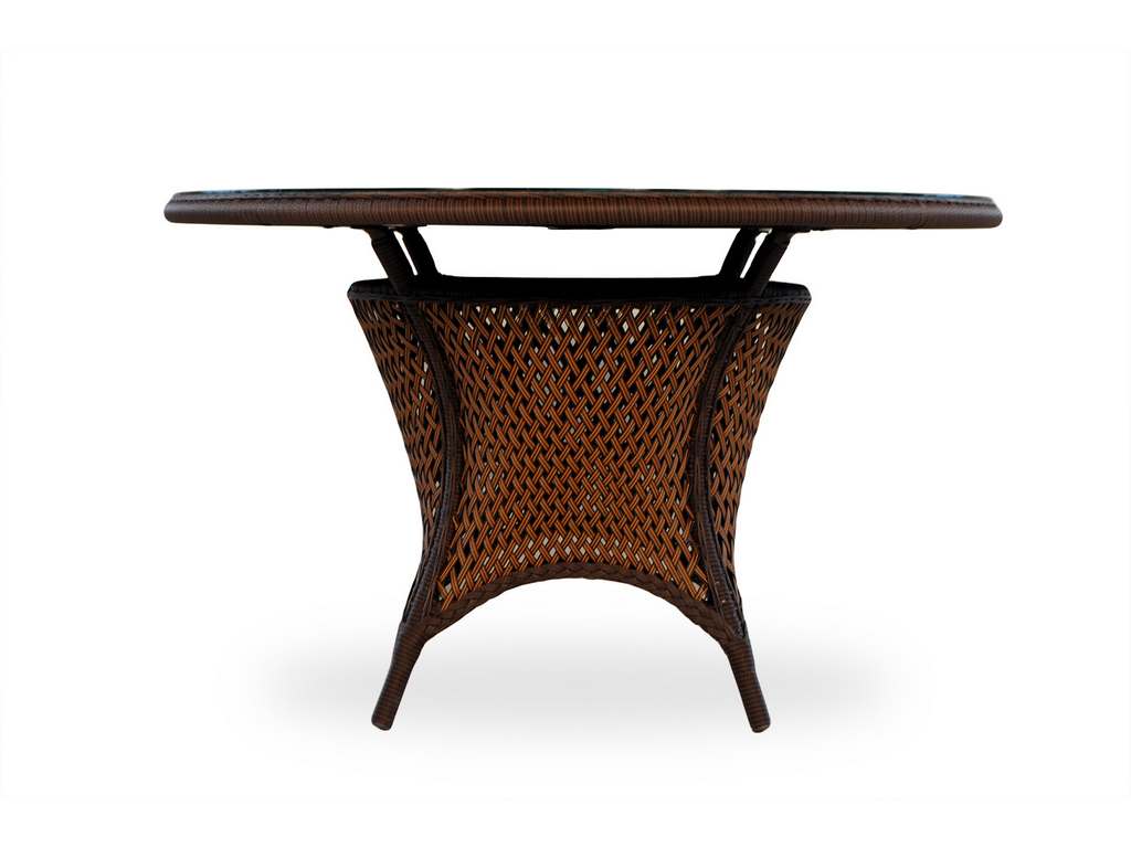 Lloyd Flanders 71048 Grand Traverse 48 Inch Round Umbrella Dining Table