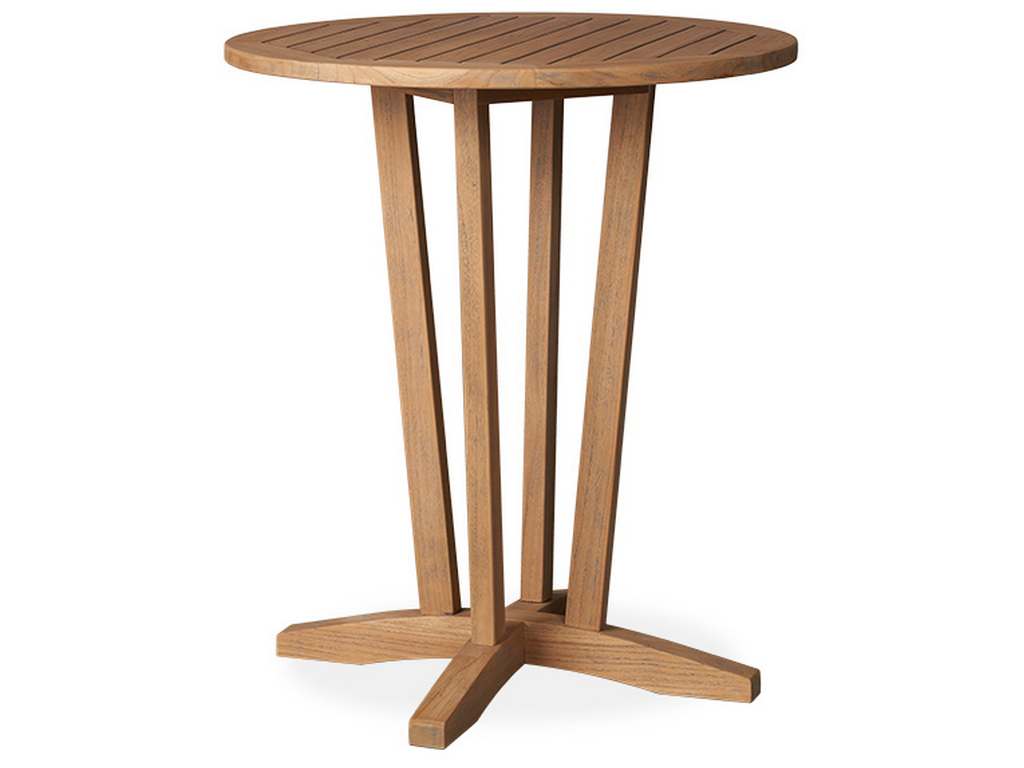 Lloyd Flanders 286340 Teak 30 Inch Round Bar Table