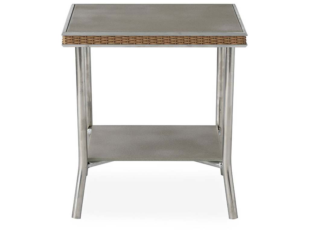 Lloyd Flanders 133043 Visions 20 Inch Square End Table with Reversible Glass