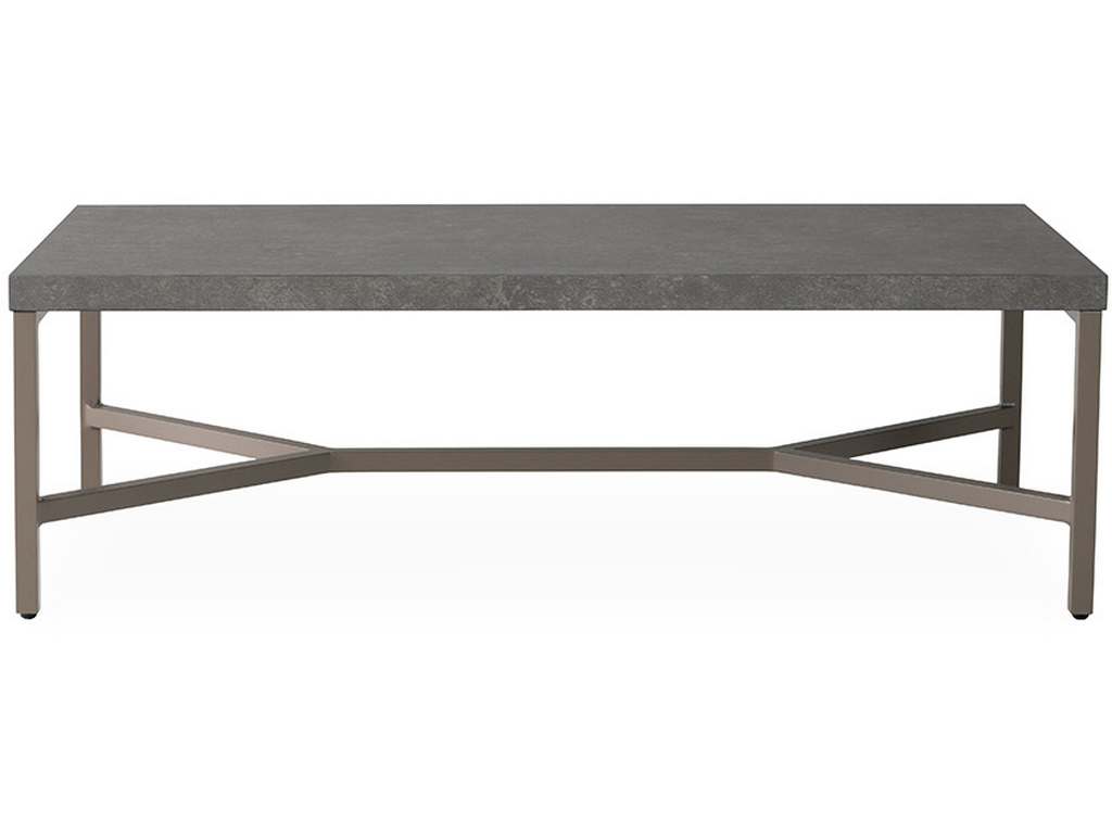 Lloyd Flanders 486344 Universal Accessories Rectangular Cocktail Table with Matte Taupe frame