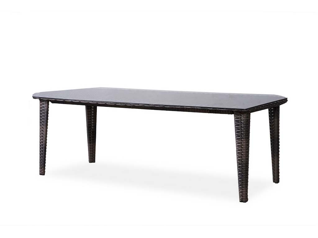 Lloyd Flanders 241086 Largo 86 Inch Rectangular Umbrella Dining Table