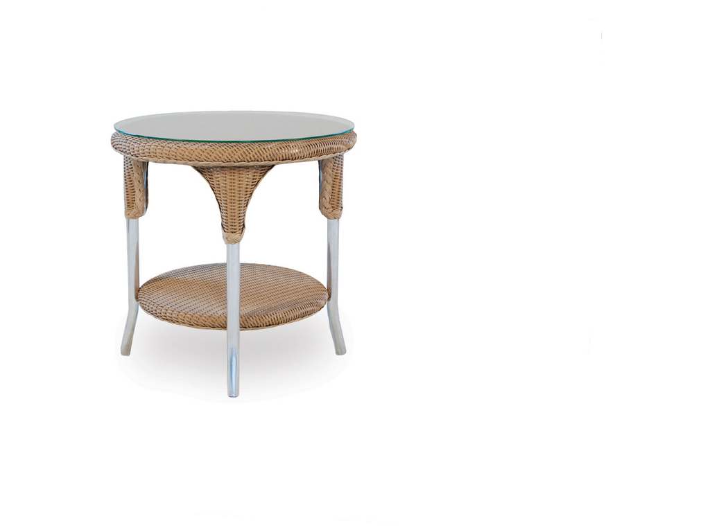 Lloyd Flanders 86224 Universal Loom 24 Inch Round End Table