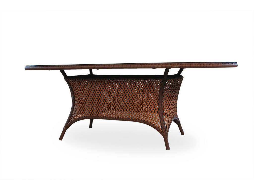 Lloyd Flanders 71084 Grand Traverse 84 Inch Oval Umbrella Dining Table
