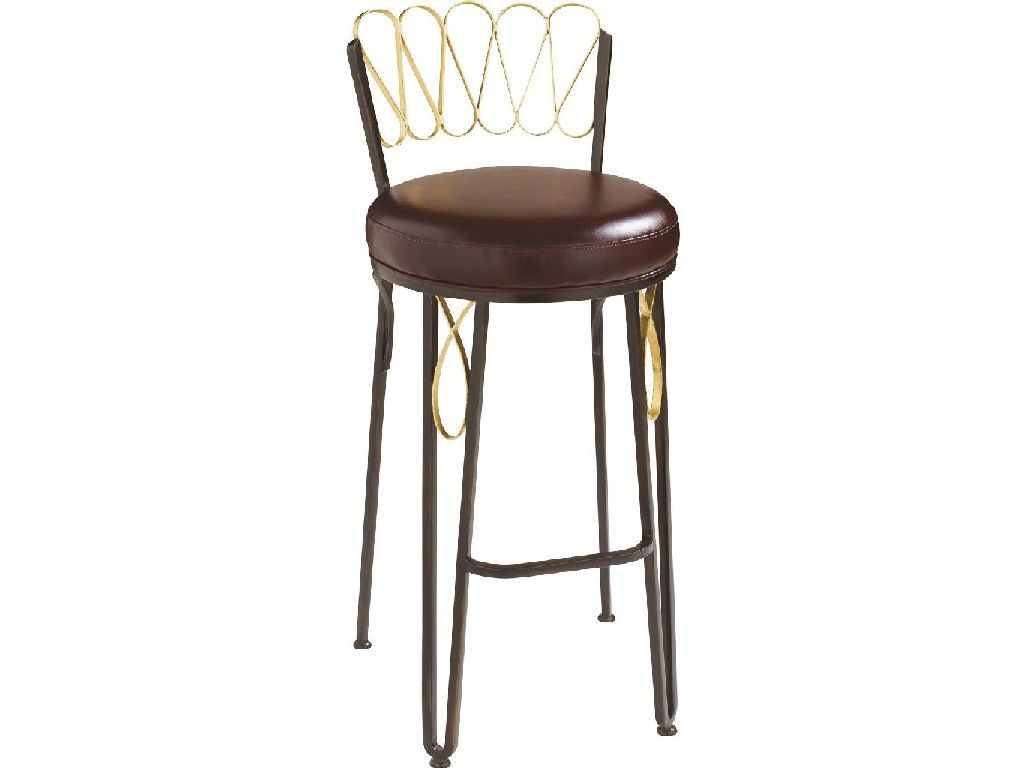 Maitland Smith 8118-42  Iron Ore Counter Stool