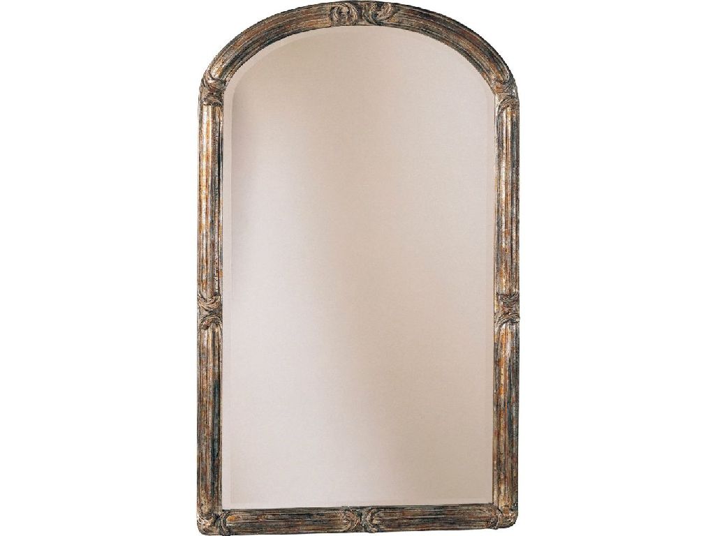 Maitland Smith 8154-28  Arched Mirror Scrolls Leaves