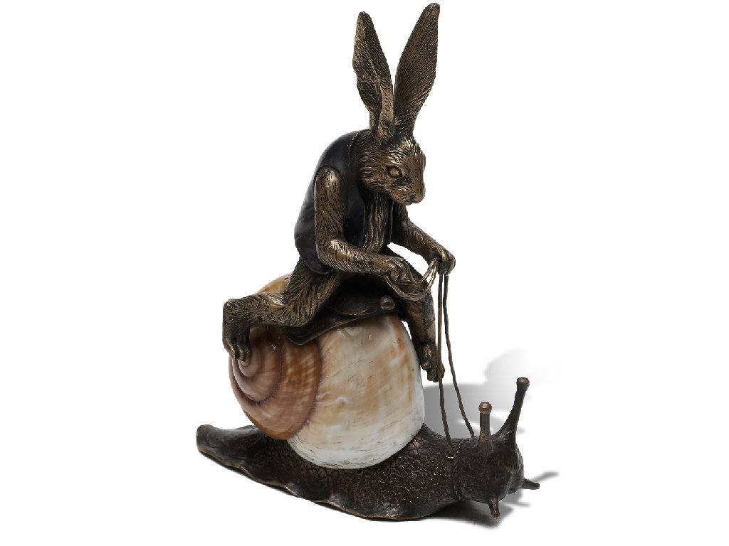 Maitland Smith 89-1809 Scarborough House Unlikely Cowboy Sculpture