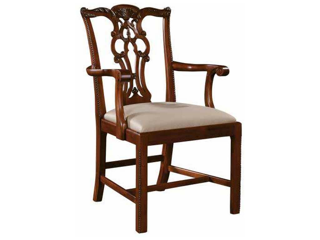 Maitland Smith 8100-41  Massachusetts Regency Mahogany Arm Chair