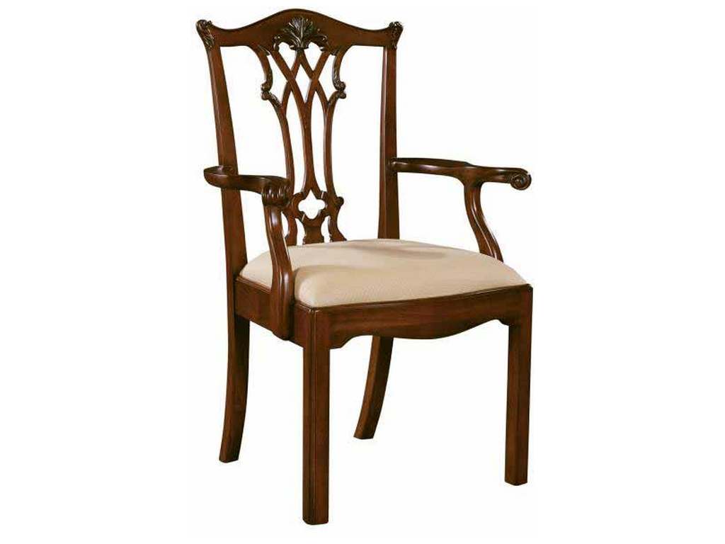 Maitland Smith 8103-41  Connecticut Regency Mahogany Arm Chair