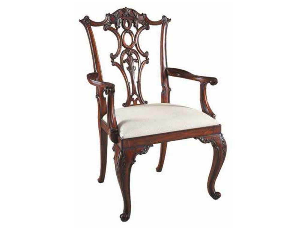Maitland Smith 8104-41  Cabriole Arm Chair