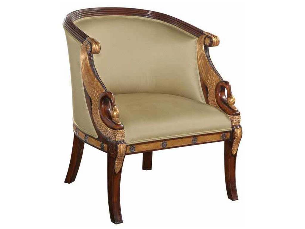 Maitland Smith 8109-43 Swan Occasional Chair Maitland Smith 8109-43 Swan Occasional Chair